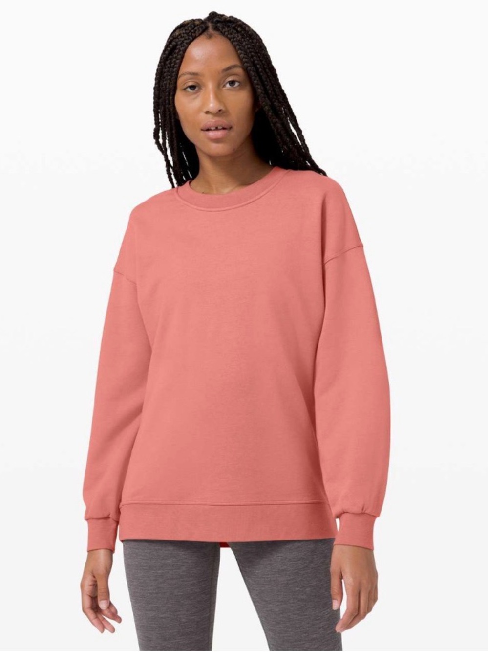lululemon athletica Scoop Neck Sweater in Coral Pink Size 8